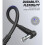 Guitar Patch Cable Guitar Effect Pedal Cables,Black 6 Pack 15cm 5