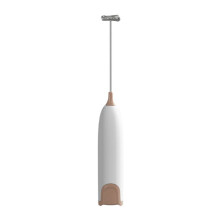 Electric Milk Frother Kitchen Foamer Whisk Mixer Stirrer Coffee Cappuccino Whisk Frothy Blend Egg Beater Coffee Color