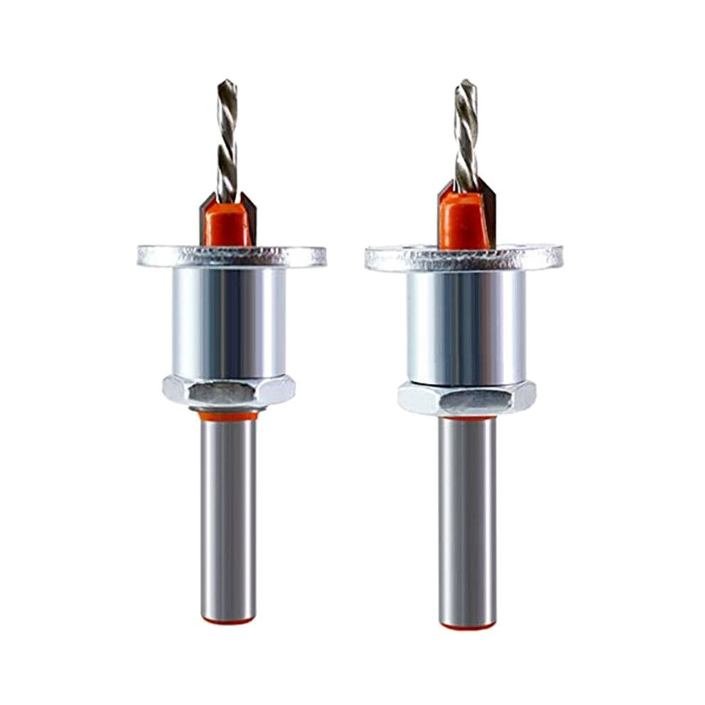 2 Pack 8Mm Metal Countersink With Depth Stop, Metal Drilling Wood Drill Bits For Woodworking, Plastic, Drilling 4713991713694