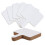 10Pçs 9.6X8Polegadas Dry Erase Answers Paddle, Handhold Wooden Board Branco Double Side Dry Erase Answer Board 1