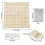 Wooden Crochet Blocking Board Reusable Handcrafted Knitting Blocking Mat Set Stand Square Blocking Board 9