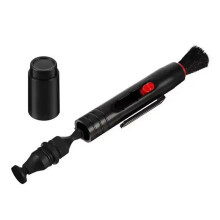 3 in 1 Kit Lens Cleaner Pen Stofreiniger voor DSLR VCR Camera Lenzen Filters Reiniging Intrekbare Zwarte Borstel