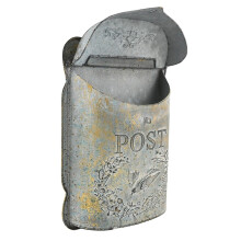 Wall Mounted Mailboxes Outdoor Mailbox Metal Weathered Distressed Vintage Retro Mailbox Country Rustic Decor