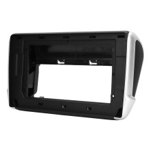Vervangend radiopaneel, 10,1 inch 2DIN dashboardbekleding voor Peugeot 2008 2015-2018, hoogwaardig ABS-frame voor autonavigatie, esthetisch design.