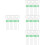 40Pièces Tag Câble Vert Auto-Bloquant Usage Transport 6