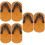 3Paires Mini Sabots Bois Multicolores Artisanal Décor 7