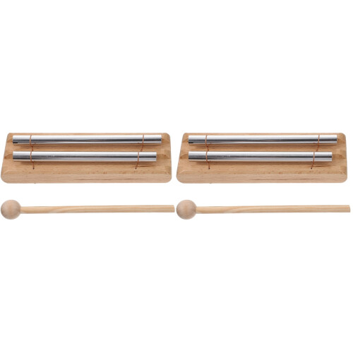 2Pièces Instrument De Percussion Bois Pour Yoga 1