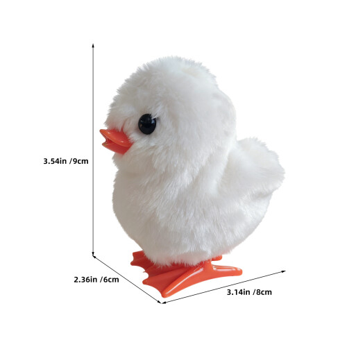 4St Wit Wind-Up Kip Spring Speelgoed Educatief Voor Kinderen 1