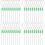 40Pièces Tag Câble Vert Auto-Bloquant Usage Transport 5