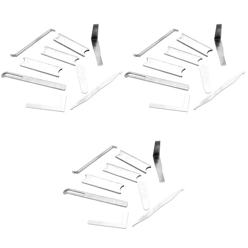 3Ensembles Kit Réparation Clarinette Saxophone Outils Portables Argent 2