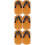 3Paires Mini Sabots Bois Multicolores Artisanal Décor 8