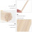 500Pièces Sticks Bois Beige Pour Glaces DIY Projets Créatifs 7
