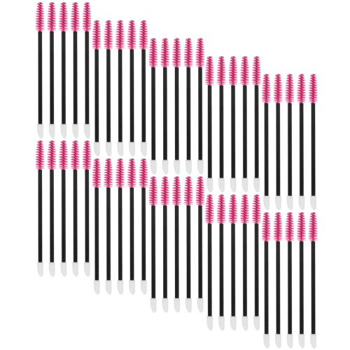 250Pièces Brosses Jetables Cils Et Sourcils Nylon Rose Usage