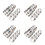 32Pièces Anneaux Argentés Acier Inoxydable Décor Do It Yourself 8