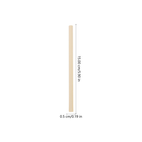 500Pièces Sticks Bois Beige Pour Glaces DIY Projets Créatifs 1