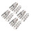 32Pièces Anneaux Argentés Acier Inoxydable Décor Do It Yourself 10