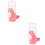 2Pièces Distributeur Automatique Rose Suspendu 8