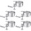 5Pièces Support Casque Aluminium Argent Porte Bureau Réglable 8