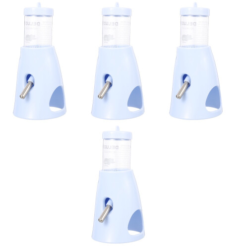 4Pièces Abreuvoirs Hamster Verticaux Design Transparent 2