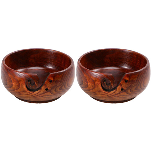 2Pièces Bol Marron Pour Stockage De Accessoires Crochet 2