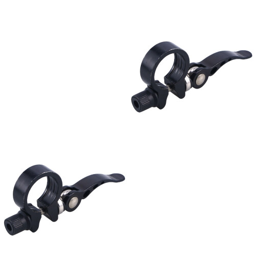 2Pièces Collier Serrage Velo Noir Pour Route Fixie 2