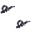 2Pièces Collier Serrage Velo Noir Pour Route Fixie 6