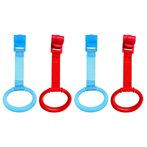 20Pièces Anneaux Bébé Multicolores Pour Lit Aide Station Debout