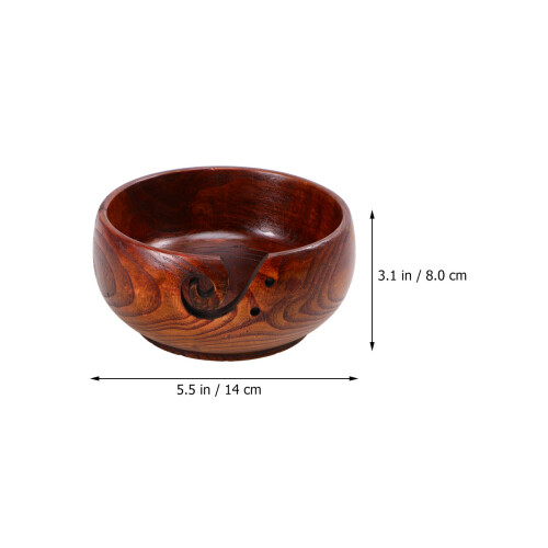 2Pièces Bol Marron Pour Stockage De Accessoires Crochet 1