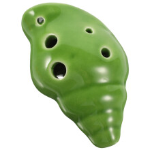 2Pièces Ocarina 6 Trous Vert Professionnel Matériel Céramique Pratique