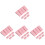 4Pièces Éponges Gradient Ongles Rose Accessoire Pratique 4