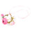 2Pièces Collier Chat Rose Avec , Doux Durable Pour Animaux 1
