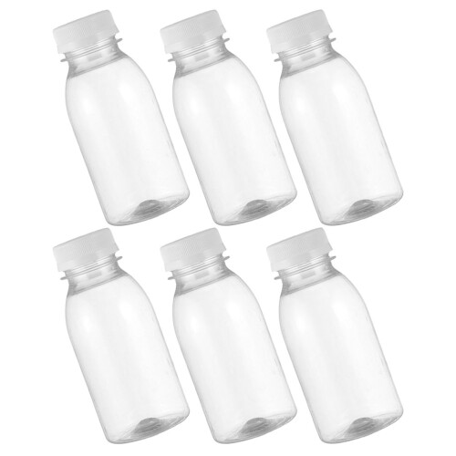 24Pièces Bouteilles Réutilisables Pet Transparentes Pour Jus 2