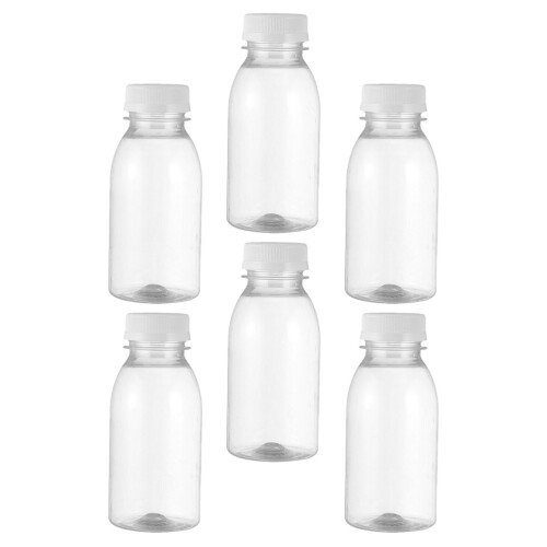24Pièces Bouteilles Réutilisables Pet Transparentes Pour Jus 1