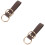 2Pièces Double Cuir Et Métal Vintage Décoratif 7