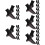 25Paires Hiver Chauffantes En Polyester Noir 10