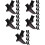 25Paires Hiver Chauffantes En Polyester Noir 7