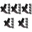 25Paires Hiver Chauffantes En Polyester Noir 3