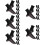 25Paires Hiver Chauffantes En Polyester Noir 11