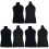 6Pièces Housses Mannequin En Coton Noir Protège Embellit 2