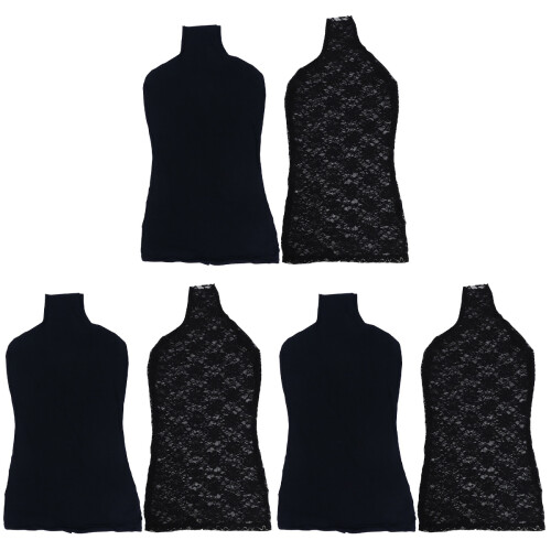 6Pièces Housses Mannequin En Coton Noir Protège Embellit 1
