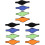 12Pièces Ceintures Micro Téléphone Noires, Rangement Stable Et Durable 2