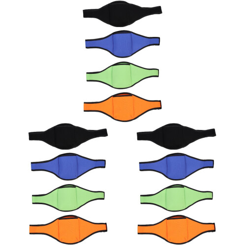 12Pièces Ceintures Micro Téléphone Noires, Rangement Stable Et Durable 1