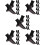 25Paires Hiver Chauffantes En Polyester Noir 8