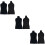 6Pièces Housses Mannequin En Coton Noir Protège Embellit 9