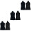 6Pièces Housses Mannequin En Coton Noir Protège Embellit 5