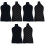 6Pièces Housses Mannequin En Coton Noir Protège Embellit 3