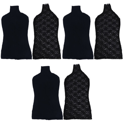 6Pièces Housses Mannequin En Coton Noir Protège Embellit 2