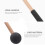 2Paires Maillets Marimba Bois Caoutchouc Multiusage Percussion Durable 6
