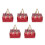 5Pièces Isotherme Rouge Poignées Pliable 5