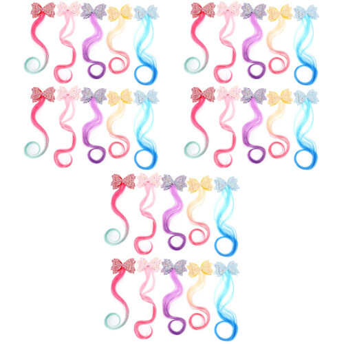 30Pièces Barrettes Clips Extensions Enfants Usage Festif 1